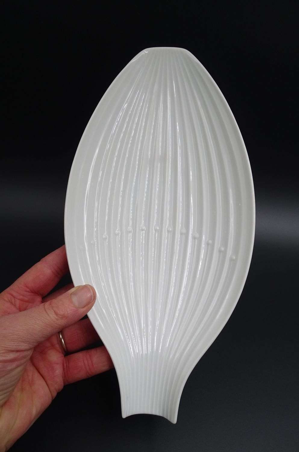 Coupe ou vide-poche en porcelaine blanche - Rosenthal, vers 1970