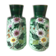 Pair of glass vases Early XXth