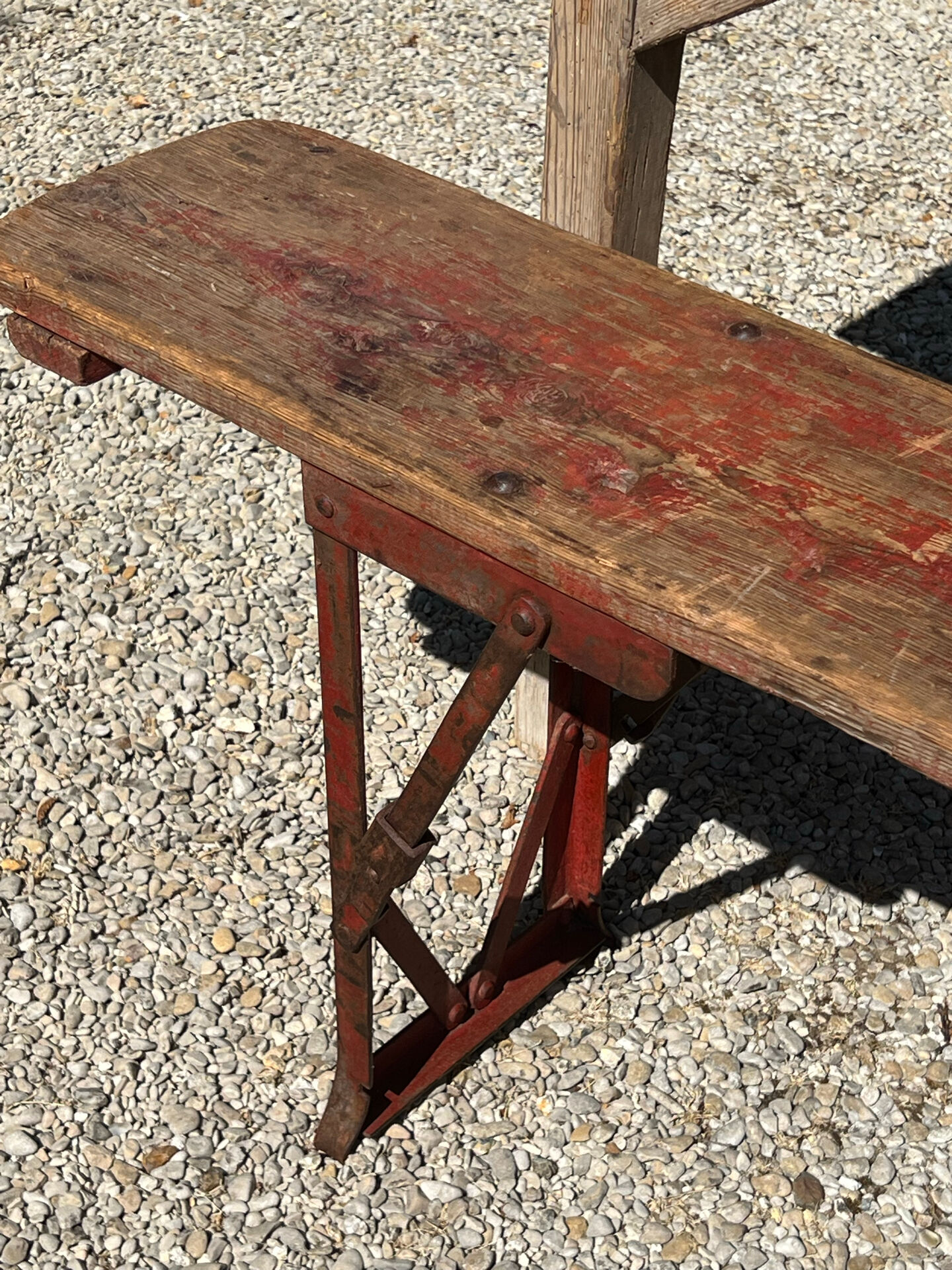 Paire de bancs pliants