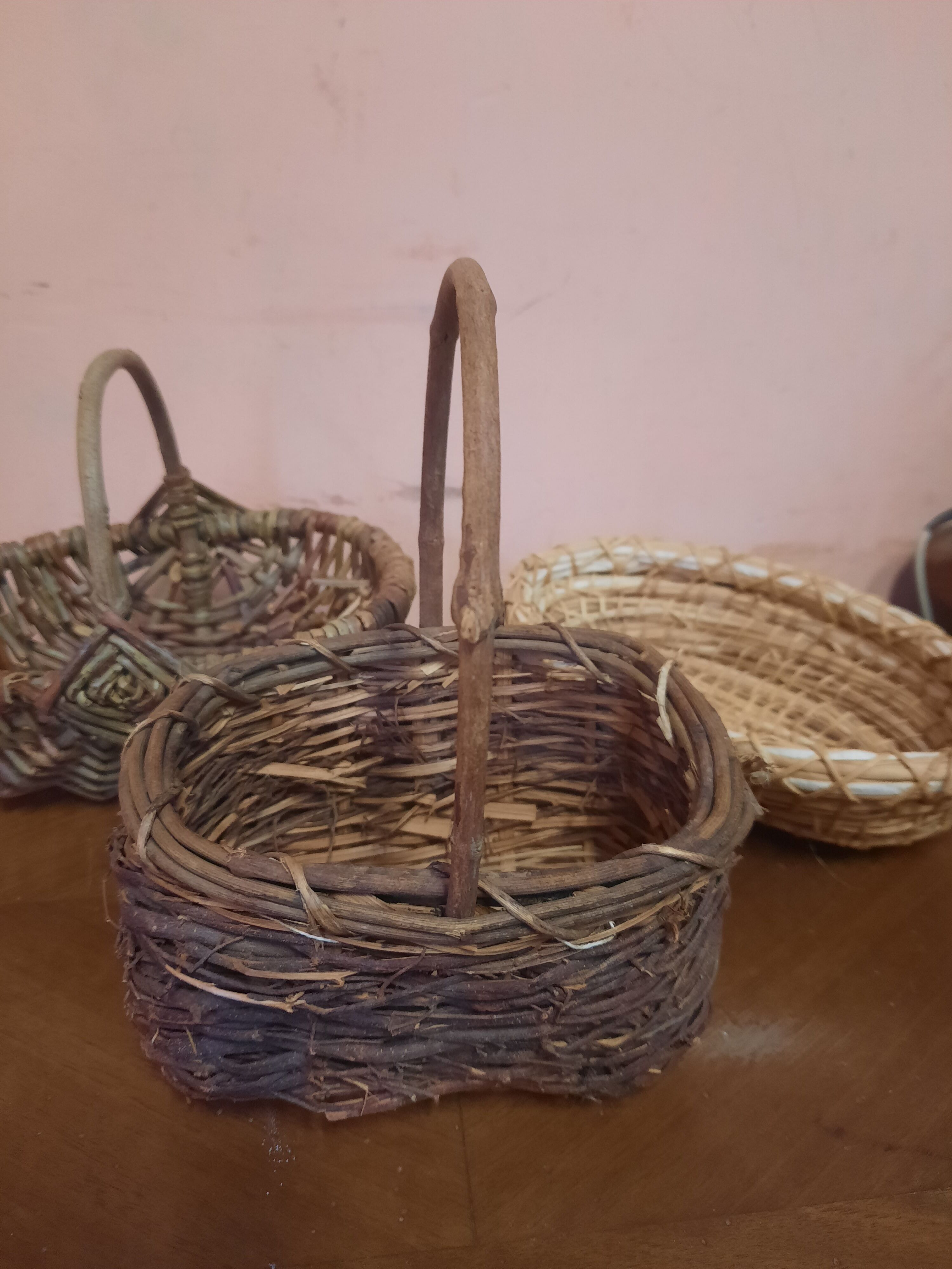 Trio of vintage baskets