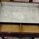 Antique dressing table/vanity unit in wood and marble