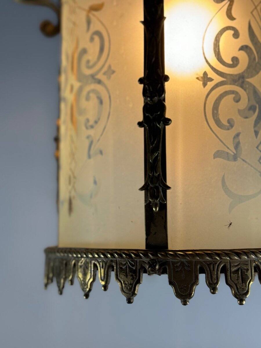 Bronze lantern in Napoléon III style circa 1900