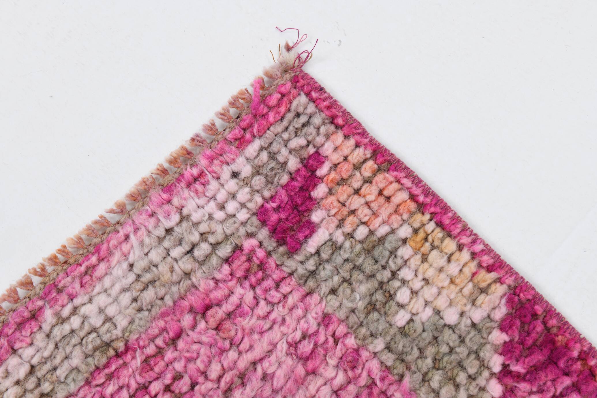 Pink Orange Turkish Runner Rug 100x302Cm