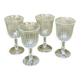 Verres anciens à rainures