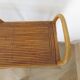 Bookcase, rattan shelf, 70s