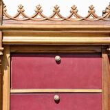 Neo-Gothic walnut cardboard box