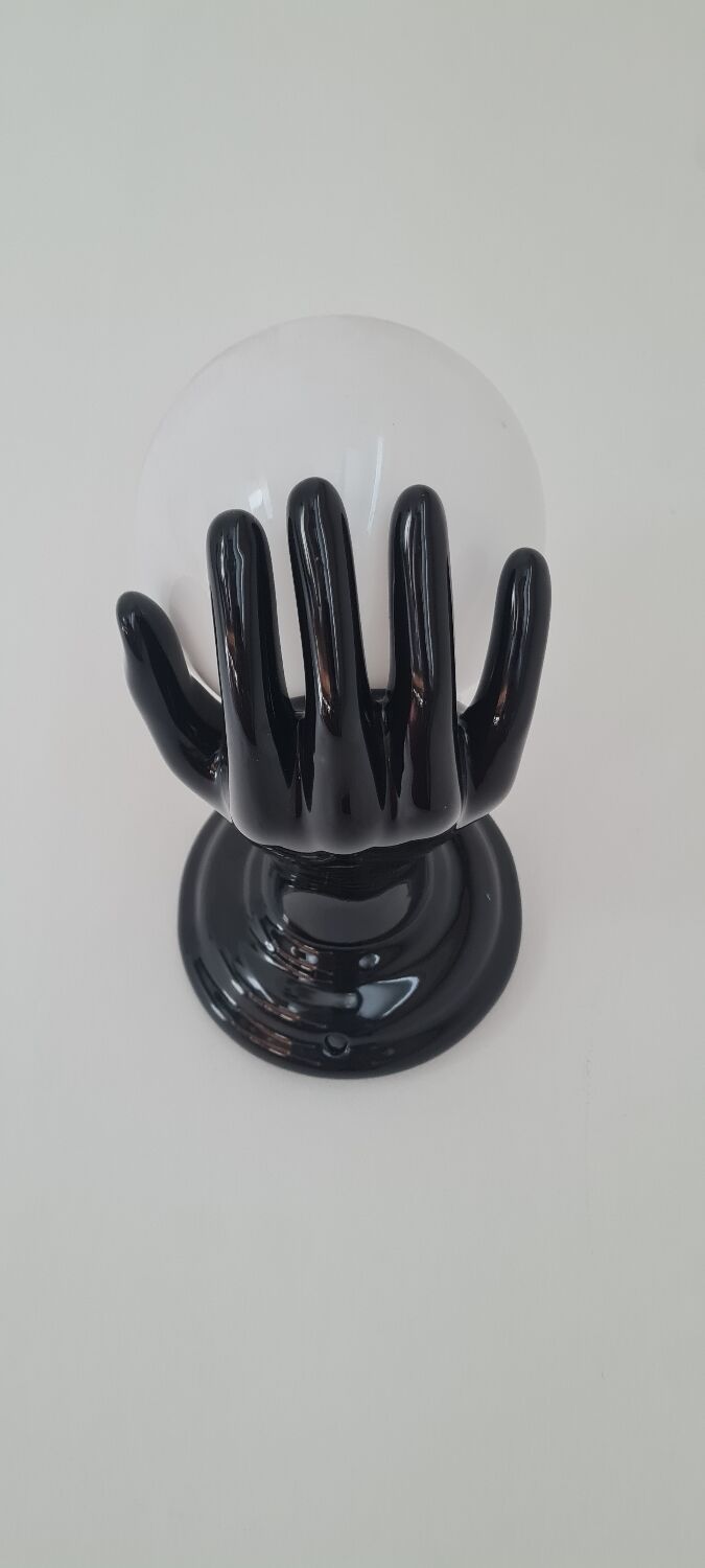 Opaline and porcelain wall light