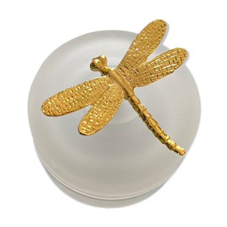 Jewelry box with dragonfly lid