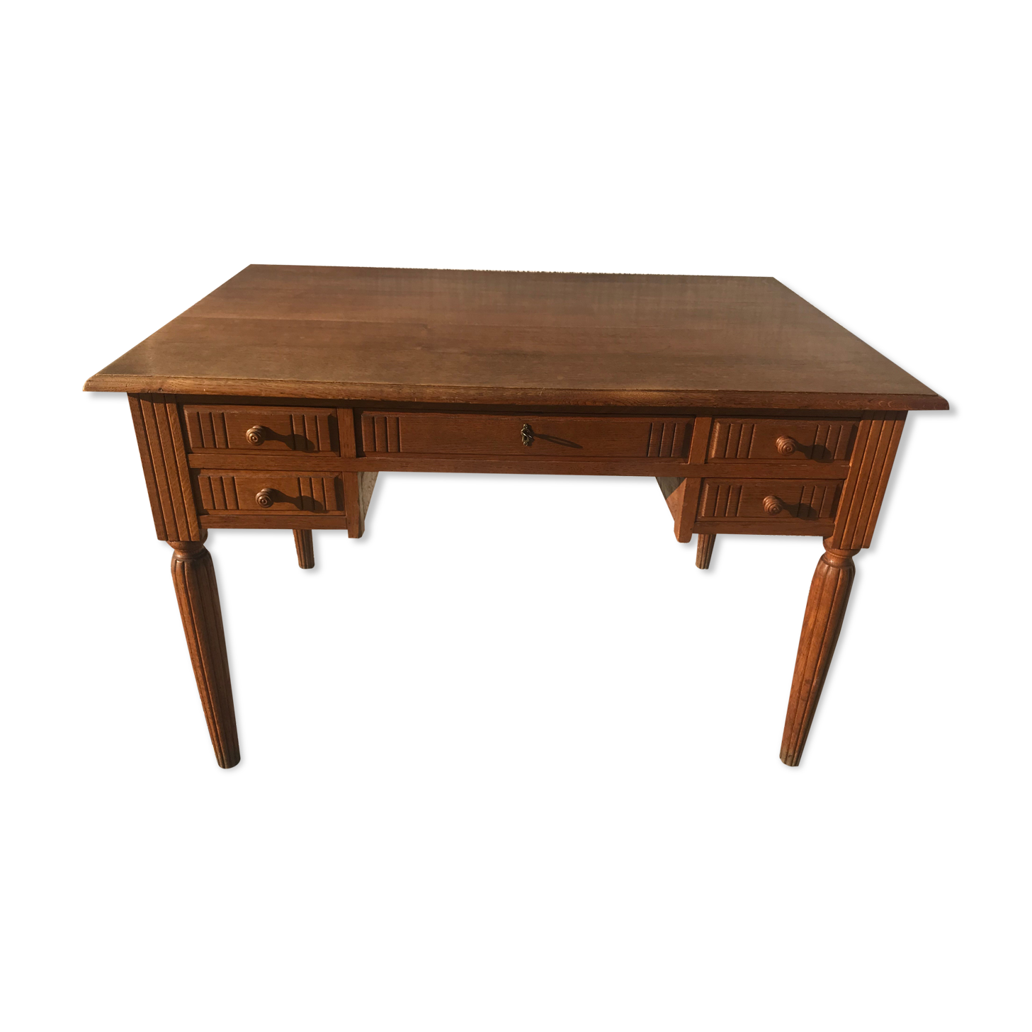 Art Deco period solid oak desk