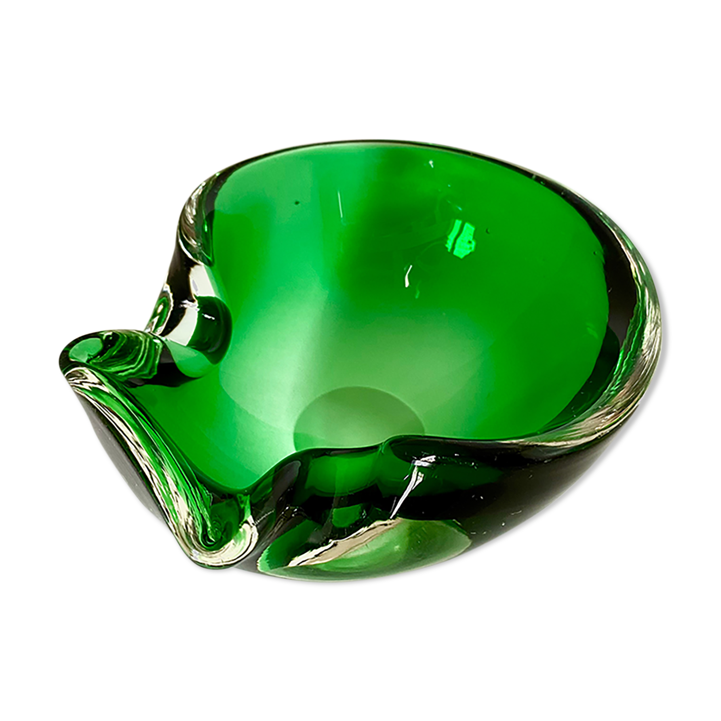 Empty 1970s Murano glass pocket