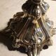 Silver metal candlestick 5 lights baroque style