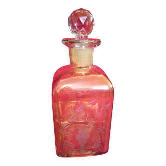 ENGRAVED GLASS CARAFE