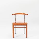 Set of 6 Italian cherry wood chairs