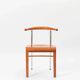 Ensemble de 6 chaises en bois de cerisier italien