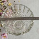 Four bohemian crystal vases