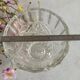 Four bohemian crystal vases