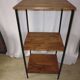 Extended workshop column on metal and wood stand