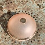 Globe coupole, en verre dépoli et verre transparent rose, Art Déco