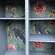 Pastel patinated medicine cabinet