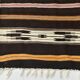 6x10 Dark Brown Striped Pattern Vintage Kilim Rug, 181x305Cm