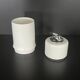 White ceramic smoking set by Revelli, Italy 1970