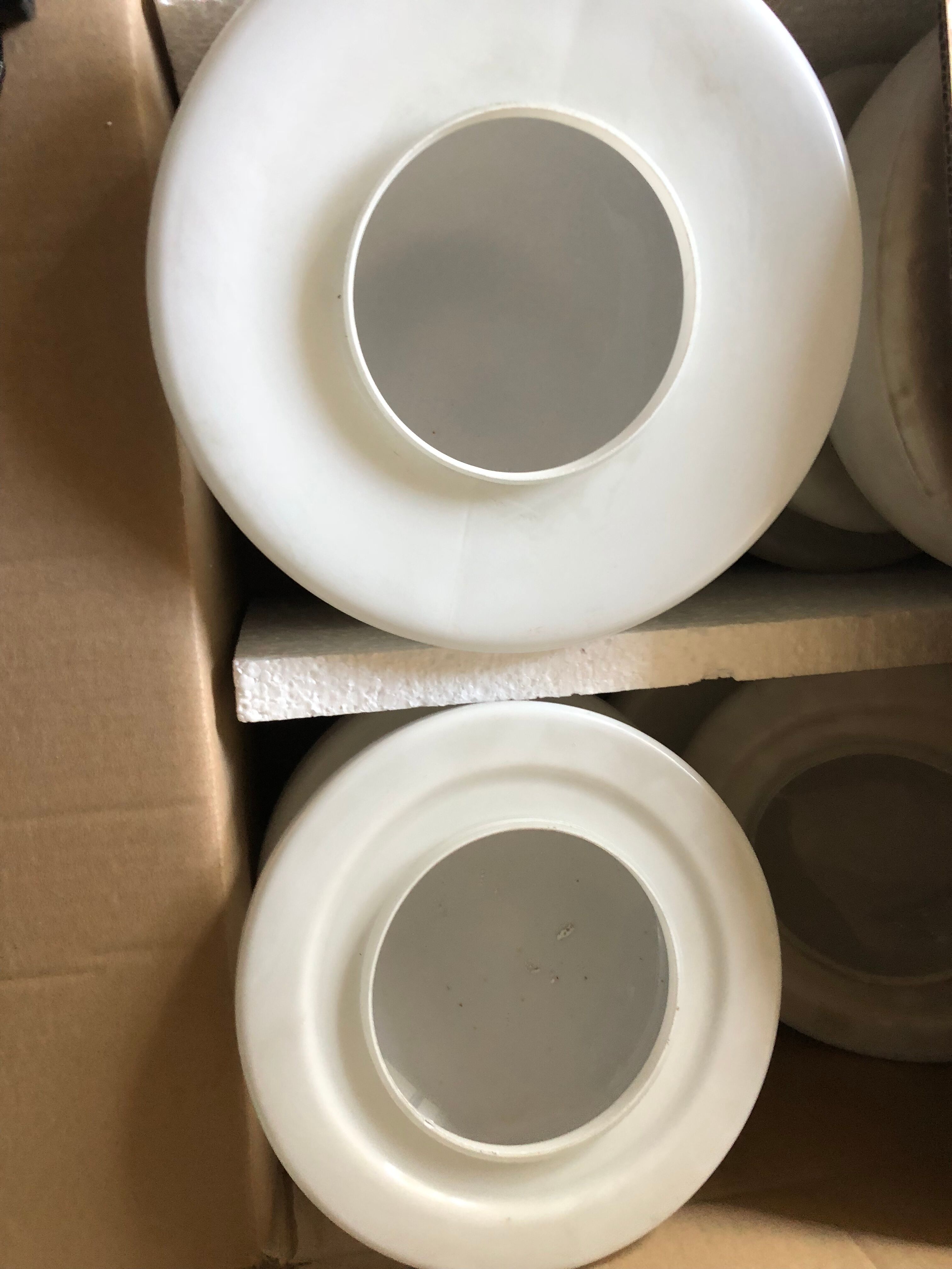 Apply half sphere white opaline