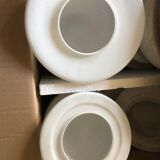 Apply half sphere white opaline