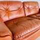 Vintage Danish mid-century cognac leather 2-seater sofa by Sigurd Resell