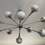 Vintage trumpet chandelier from the 70s