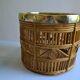 Bamboo and brass basket circa 1960 italy