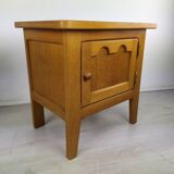 Vintage oak bedside tables