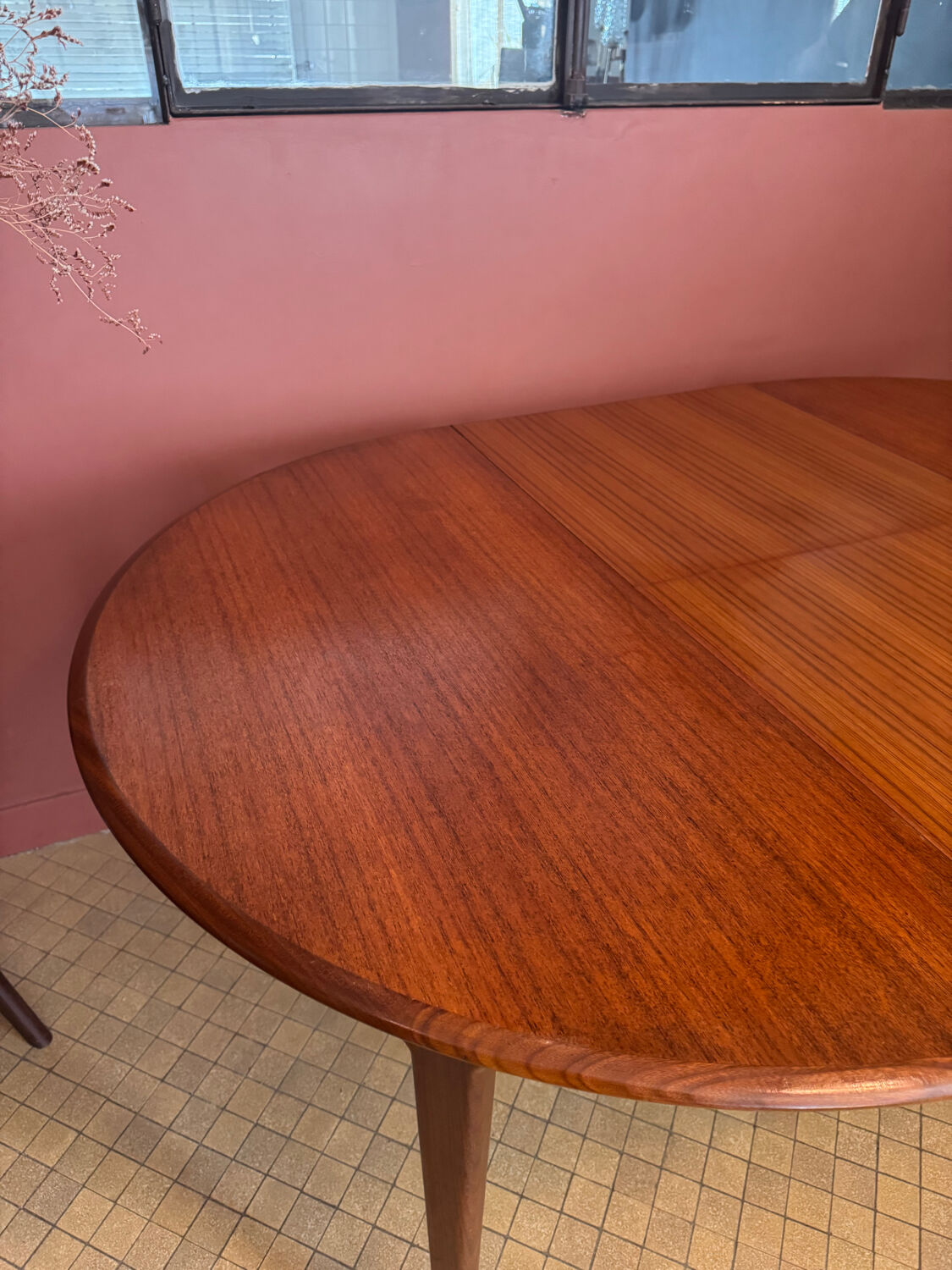 Teak dining table