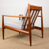 Pair of danish armchairs in teck by Grete Jalk for France, 1963