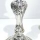 PAIR OF SILVERED BRONZE CANDLESTICKS