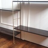 Vintage modular string wall shelf