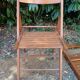 Vintage wooden folding chairs