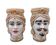Sicilian ceramic head vases/ Moorish heads