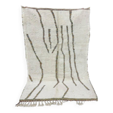 Natural handmade pure wool rug size 100 x 200 cm