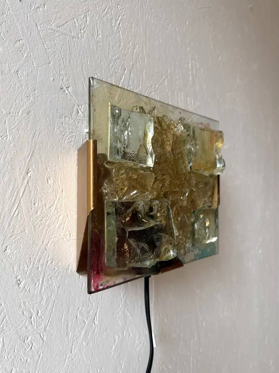 Cosack Leuchten glass mosaic wall lamp horizontal