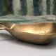 Vintage brass ashtray in the shape of a fruit, pear