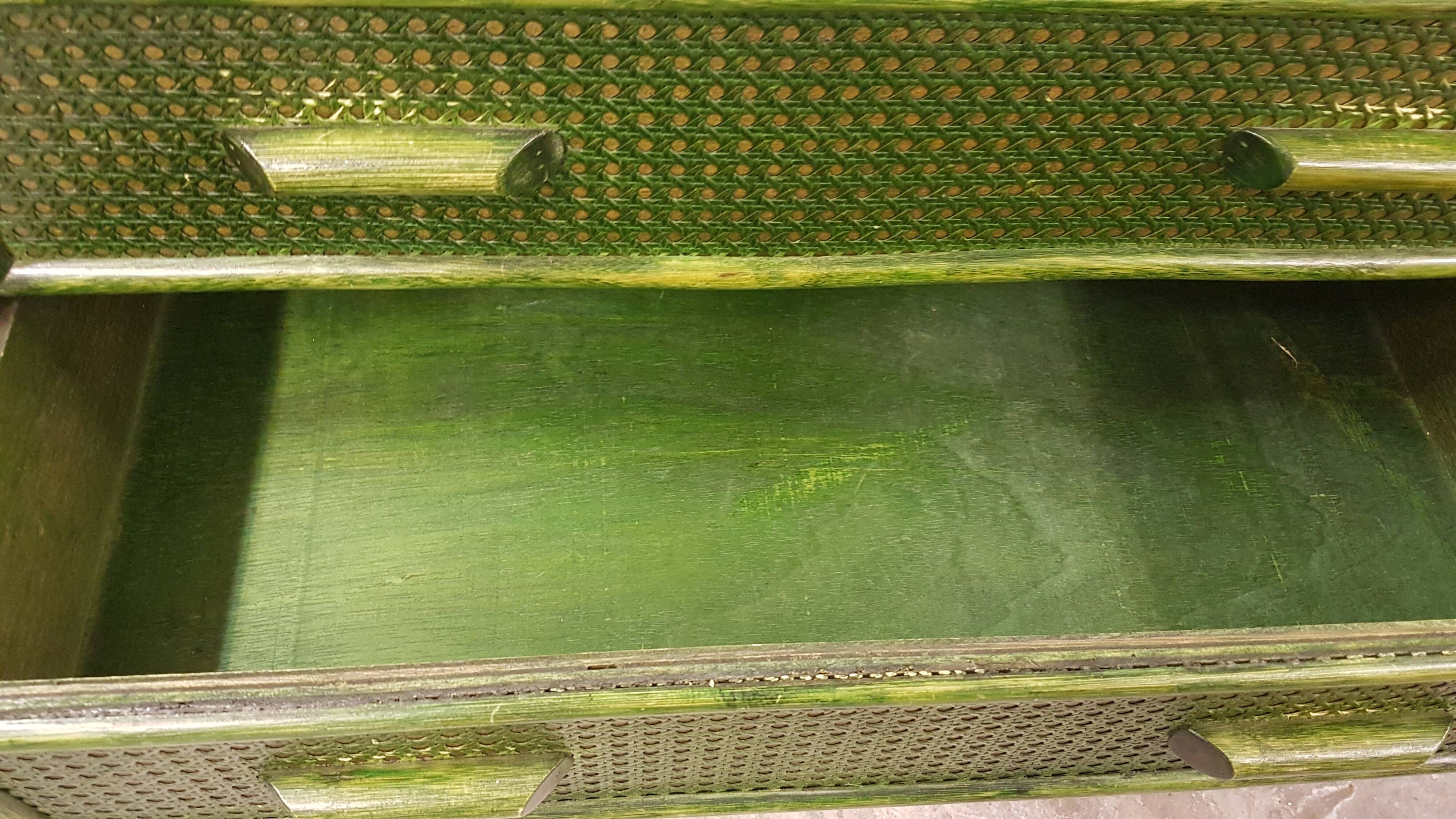 Chest of drawers vintage rattan