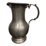 Pewter pitcher signed Jean Goardere