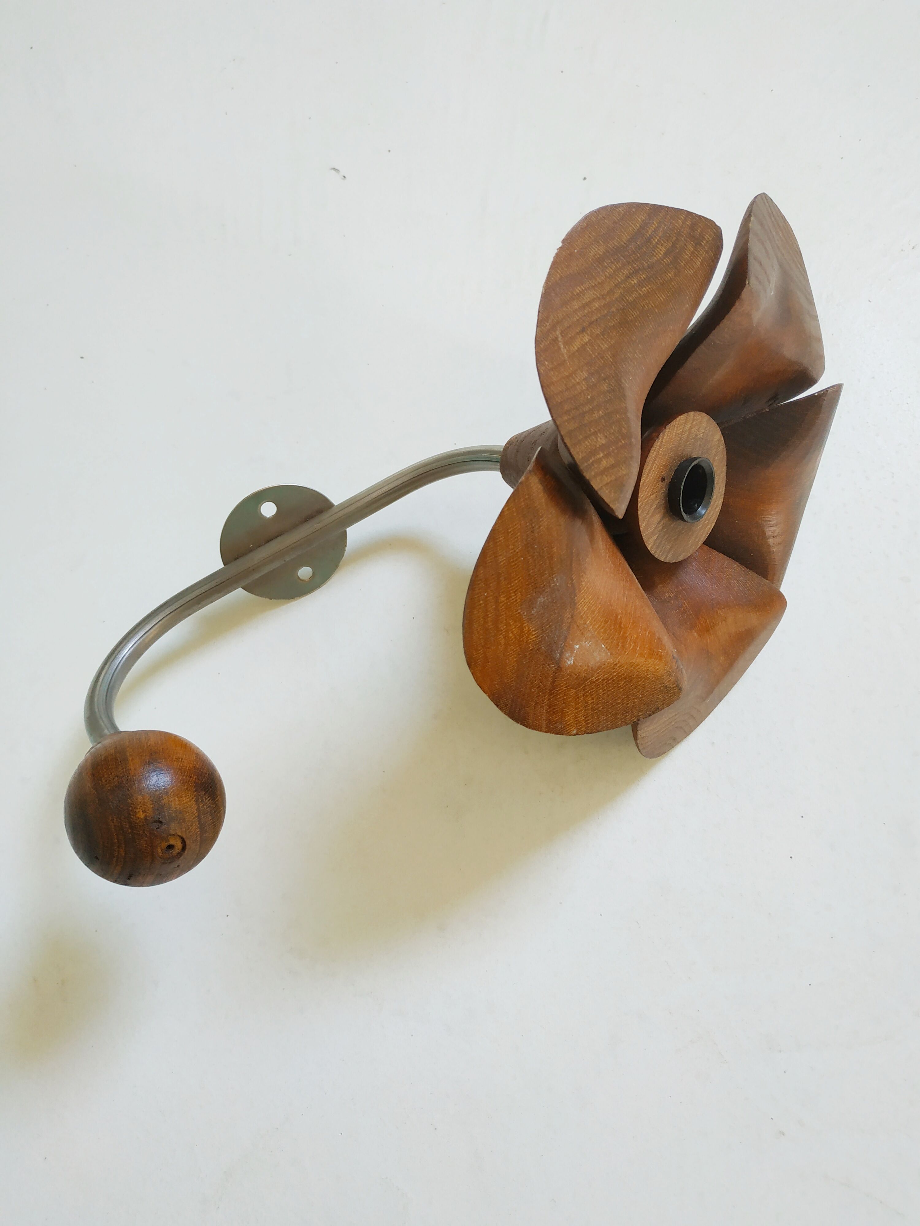 Old wooden flower pad