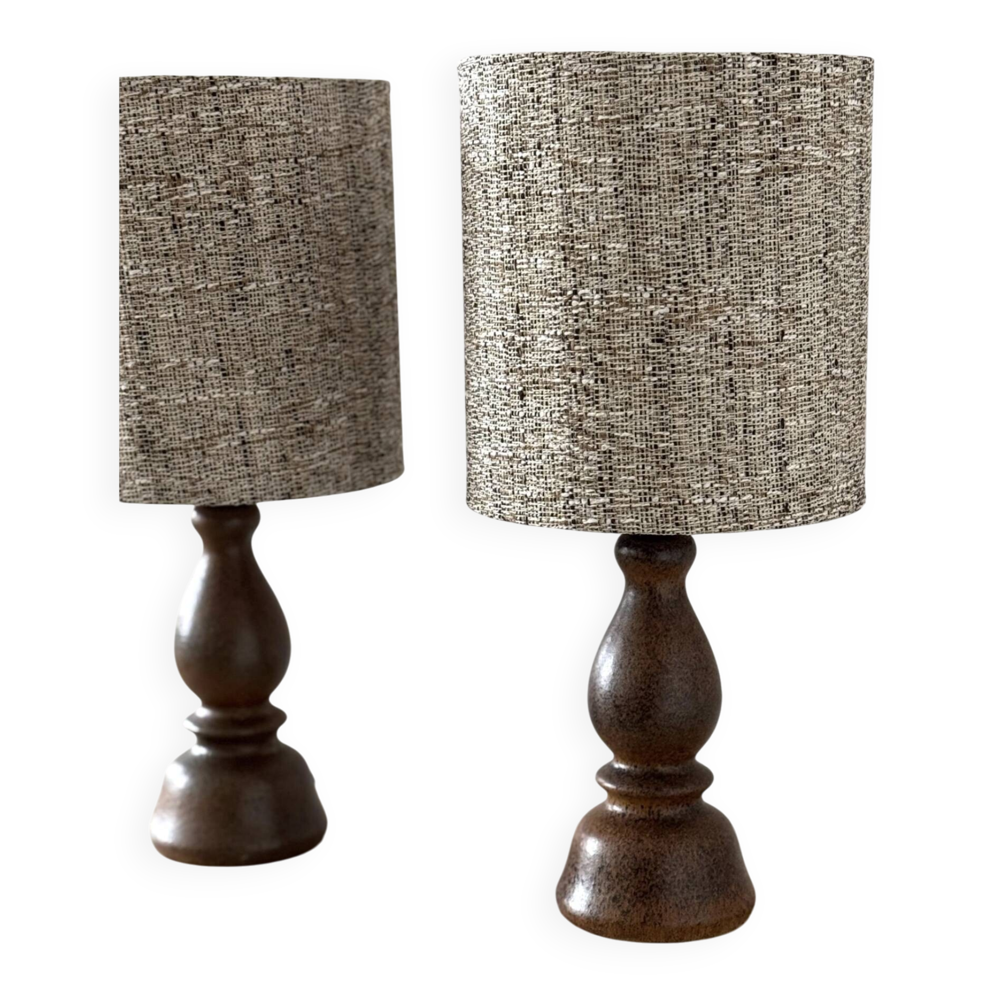 Paire de lampes de table bruno karlsson, ego stengods atelje, grès, suède, vi