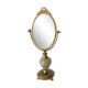 Miroir en onyx et métal doré