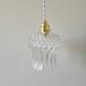 Vintage glass globe pendant light