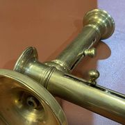 Pair of brass candlesticks from the early 20th century.