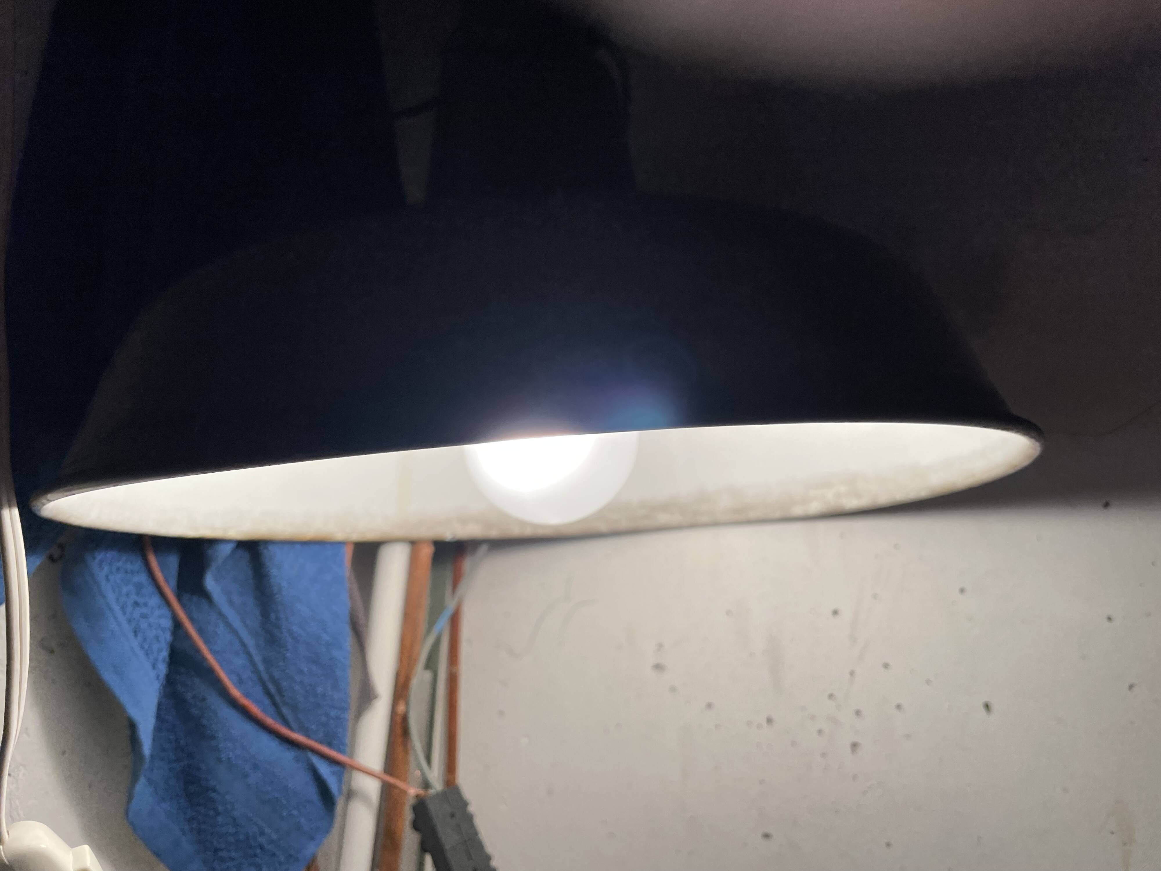 Industrial pendant light from the 50s