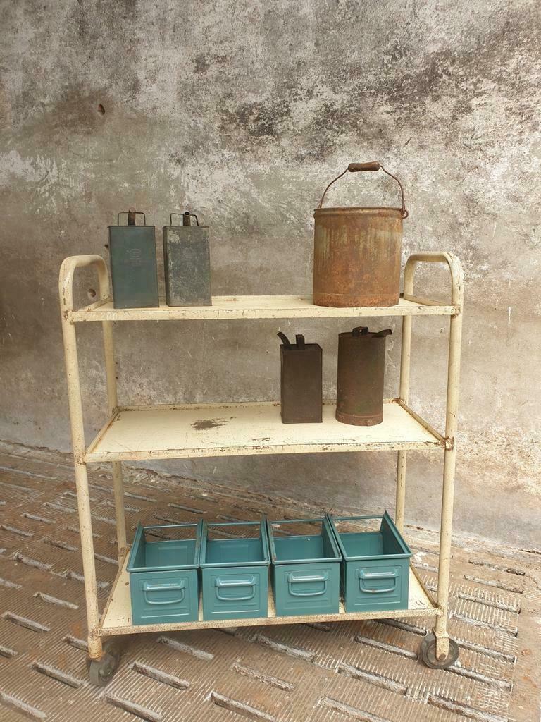 Industrial shelving trolley