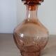 Vintage carafe in powder pink glass.